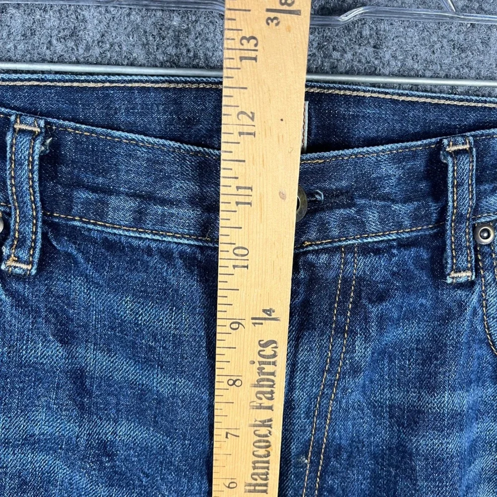 J.Crew Vintage Bootcut Jeans Mens 36 Blue Medium Wash Whiskered Denim 77388